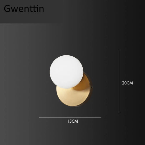 Moderne LED-Wandleuchte aus Glas für die Innendekoration - vue 10 sur 10