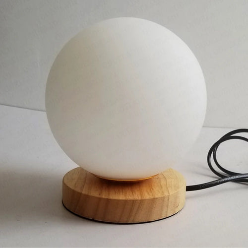 Lampe de table boule de verre Simple - vue 6 sur 8