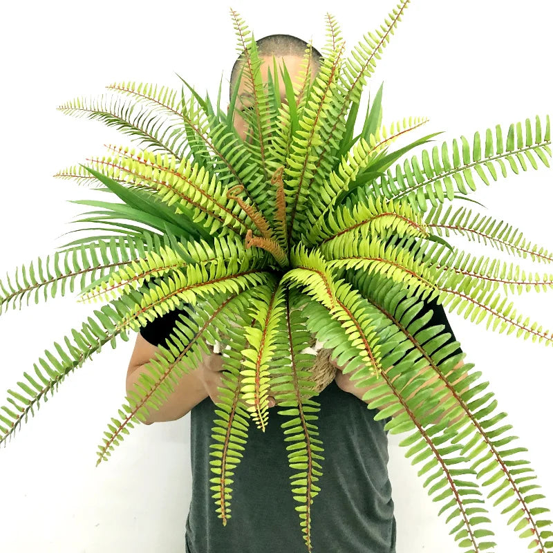 grande fougère artificielle palmier pour décoration extérieure tropicale - vue 2 sur 8