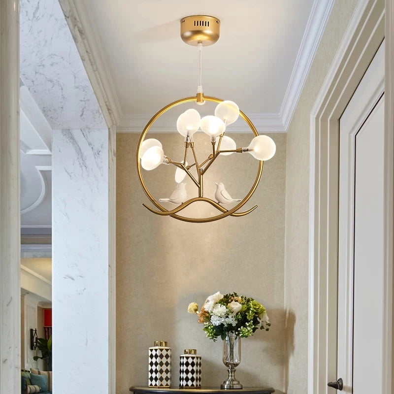 suspension en bois artisanale pour décoration intérieure moderne