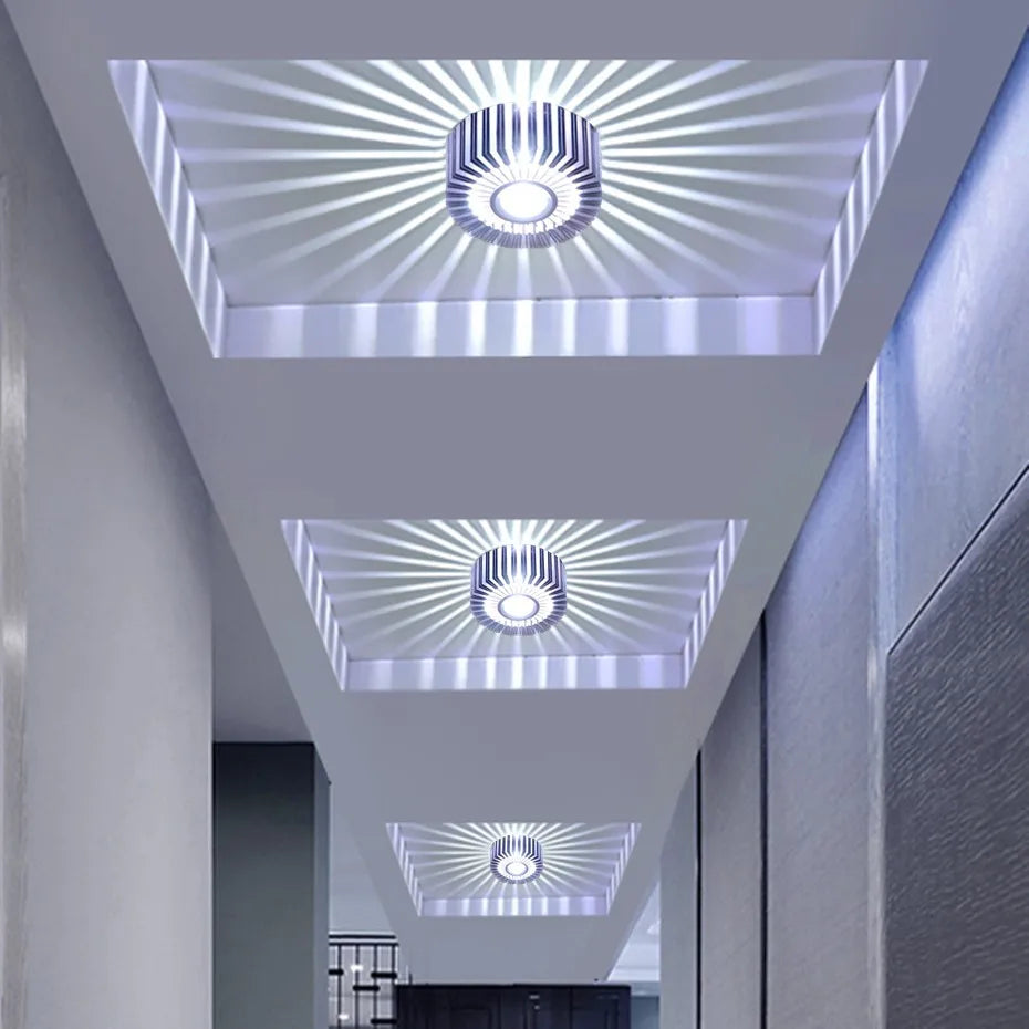 plafond moderne avec lampe encastrée led artly créative - vue 2 sur 13