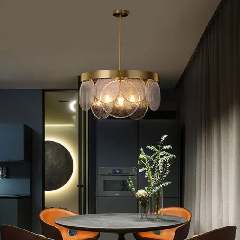 lustre moderne créatif en verre pour décoration intérieure - vue 7 sur 9