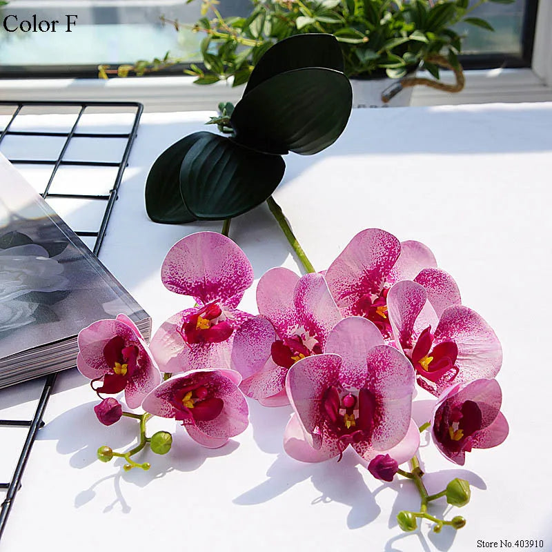 orchidée en latex luxe pour décoration mariage et événements - vue 17 sur 26