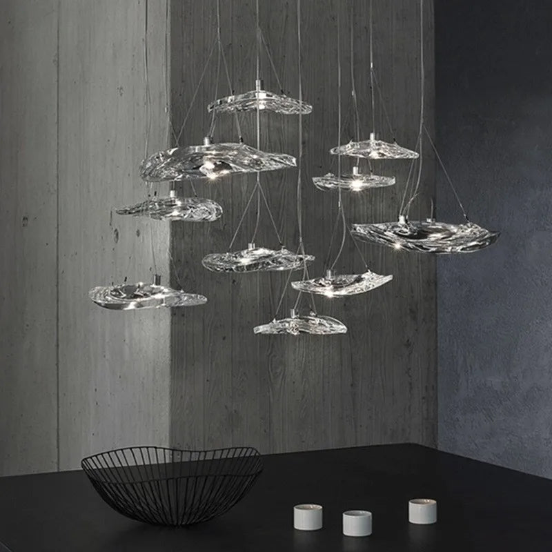 lustre italien design pour restaurant bar et magasin d'habillement - vue 5 sur 6