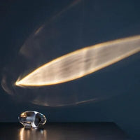 Lampe de table en cristal avec transmetteur en forme d'œuf