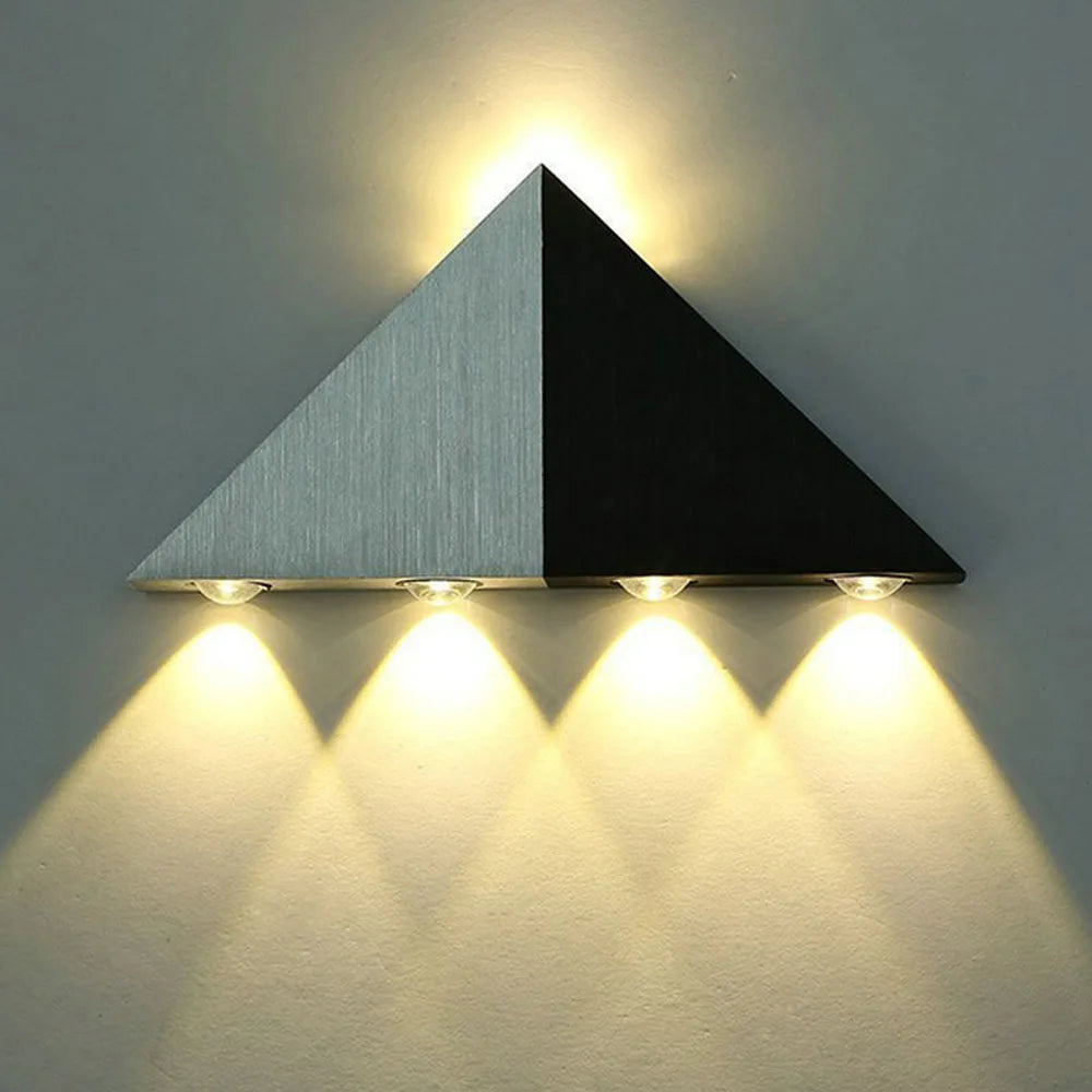 5W brossé noir argent Double têtes applique LED haut vers le bas appliques côté couloir salon chevet mur luminaire