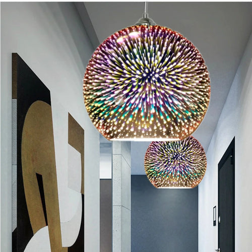 Moderne LED-Pendelleuchte nordisches Design dekorativ Feuerwerk