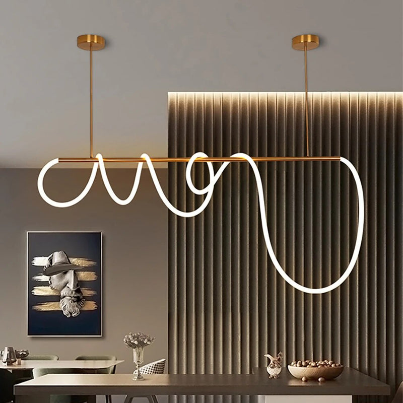 lampes lumière led suspension moderne
