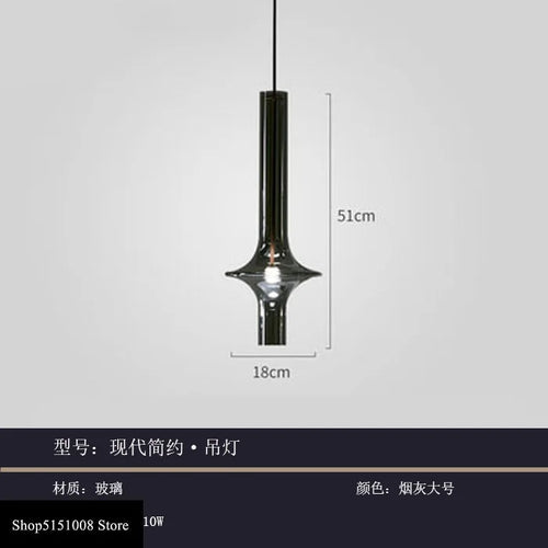 lampes suspendues post-modernes nordiques en verre de luxe