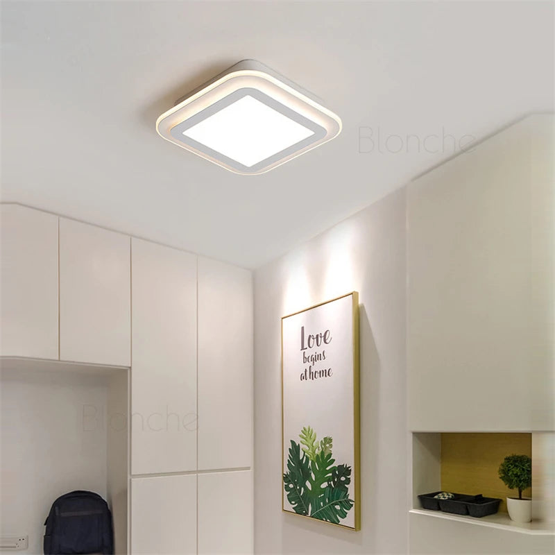 plafonnier nordique moderne à leds acrylique pour décoration intérieure - vue 7 sur 10