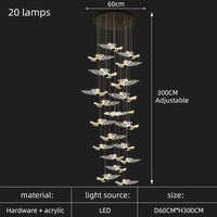 lustre moderne design papillon pour intérieur élégant et chaleureux