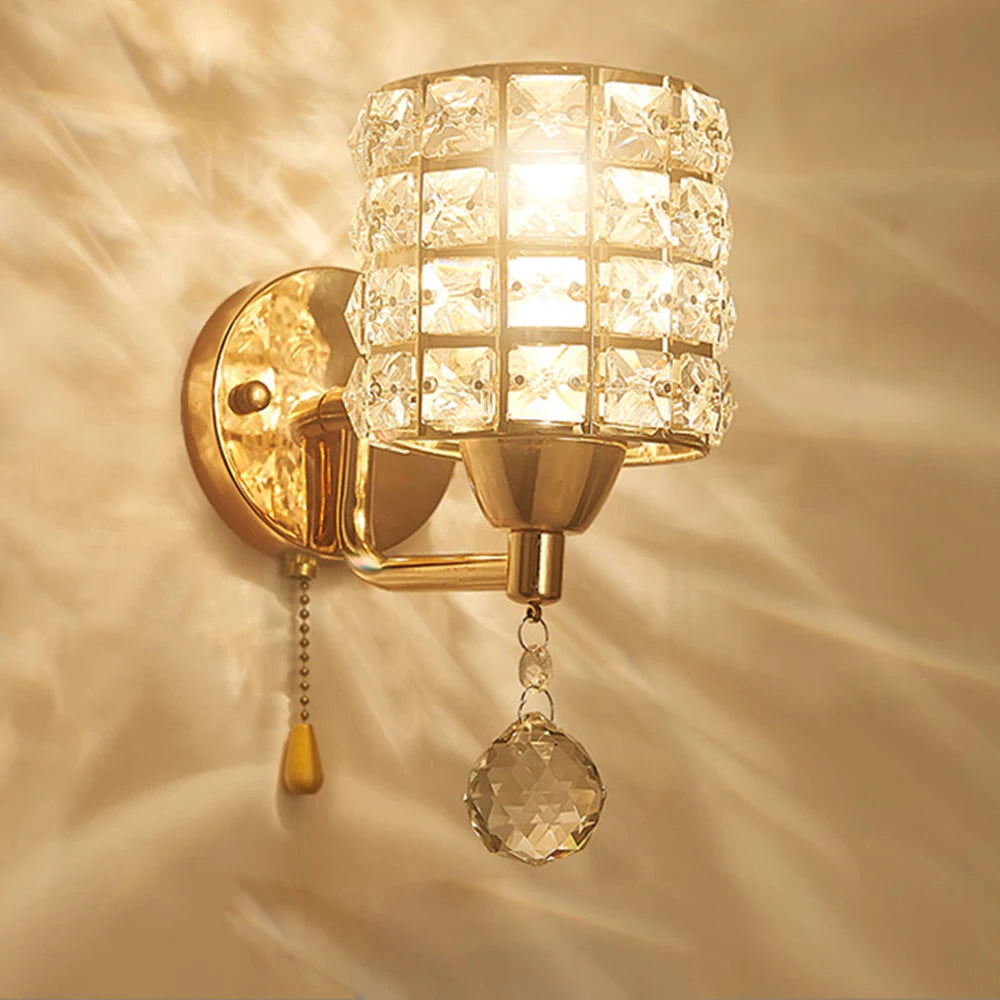 Applique murale suspendue en cristal style rétro moderne - vue 9 sur 8
