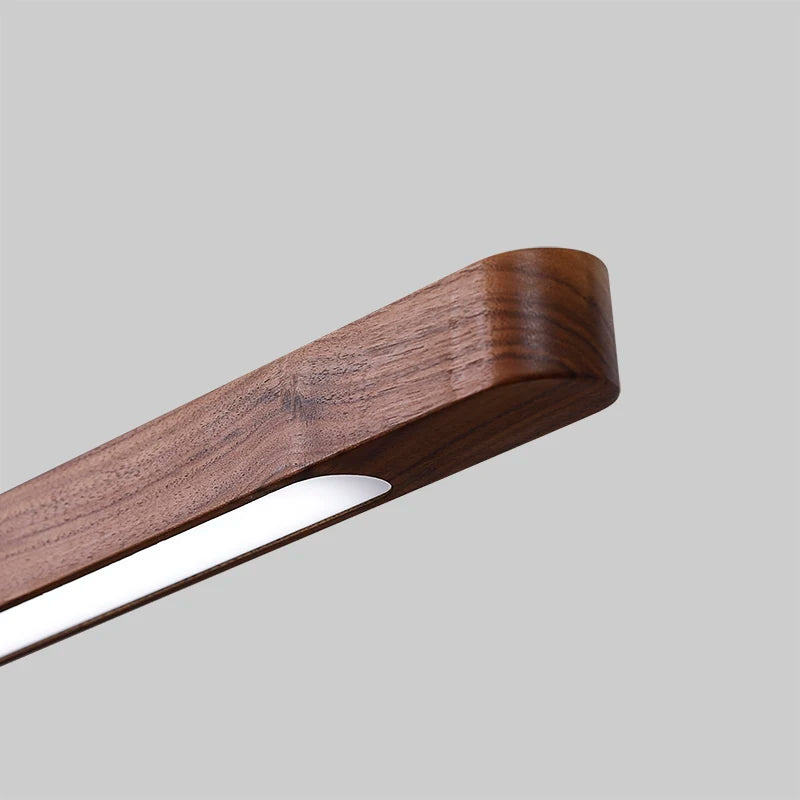 suspension en bois avec lumière led pour table à manger - vue 4 sur 10