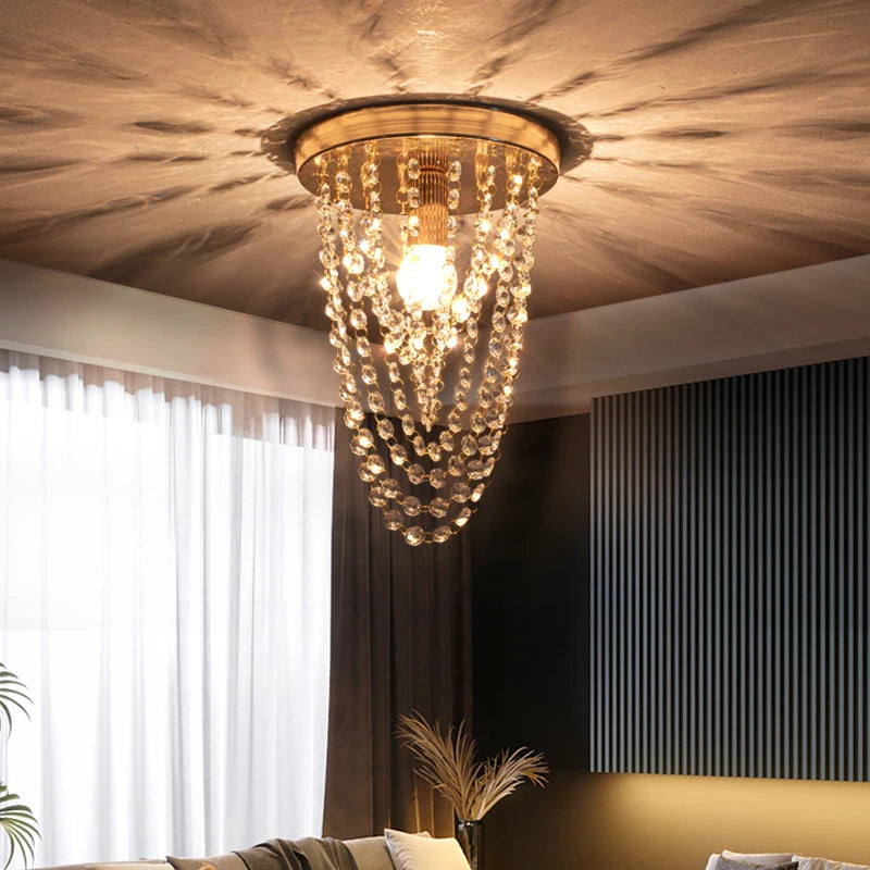 suspension en cristal fleur de soleil pour décoration intérieure