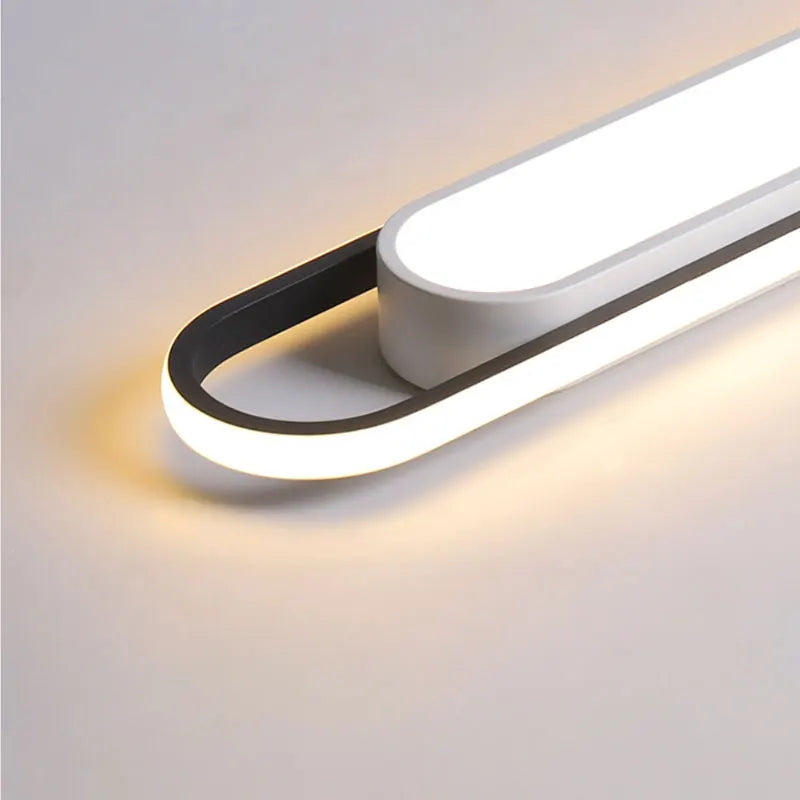 Plafonnier rectangulaire simple plafond moderne à LED - vue 4 sur 9