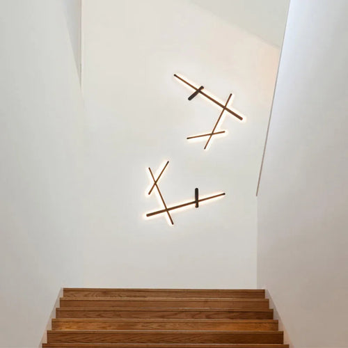 LED-Wandleuchte im Retro-Stil mit indirekter Beleuchtung – lange Art-déco-Lichtleiste - vue 6 sur 9