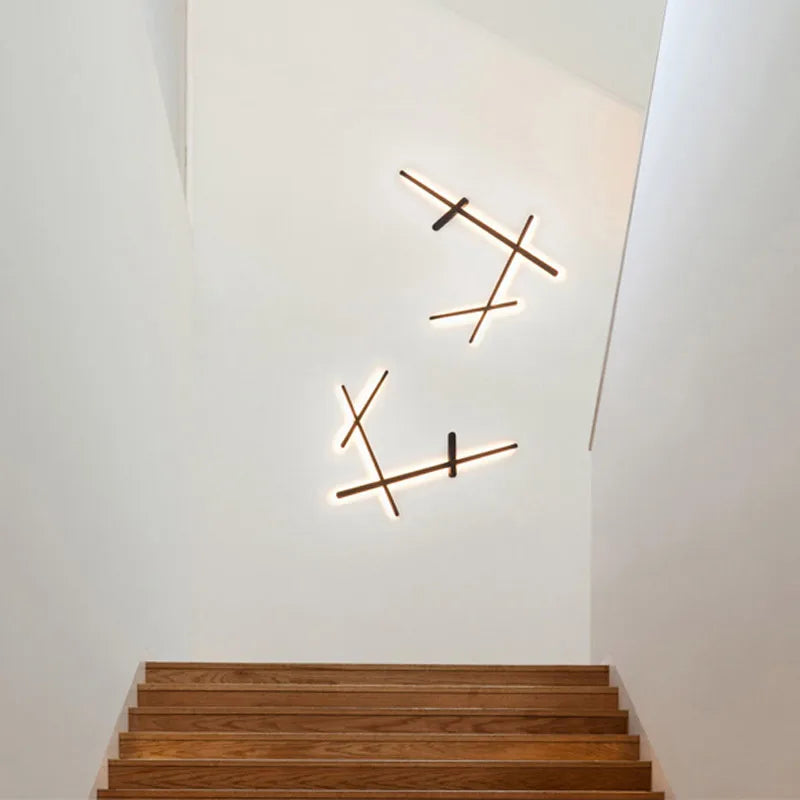 LED-Wandleuchte im Retro-Stil mit indirekter Beleuchtung – lange Art-déco-Lichtleiste - vue 6 sur 9