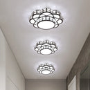 plafonnier en cristal led lustre de luxe fleurs éclairage décoratif