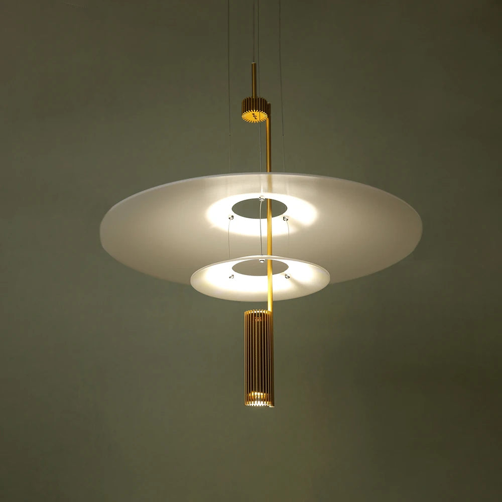 lustre moderne de flamant rose led pour décoration loft - vue 2 sur 20