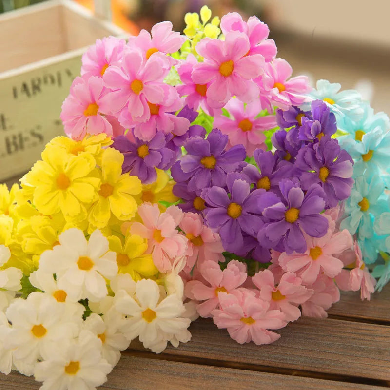 bouquet de fleurs artificielles marguerite pour décoration automnale - vue 7 sur 11
