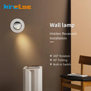 LED-Wandleuchte mit 360 Grad Rotation und klappbarem Schalter