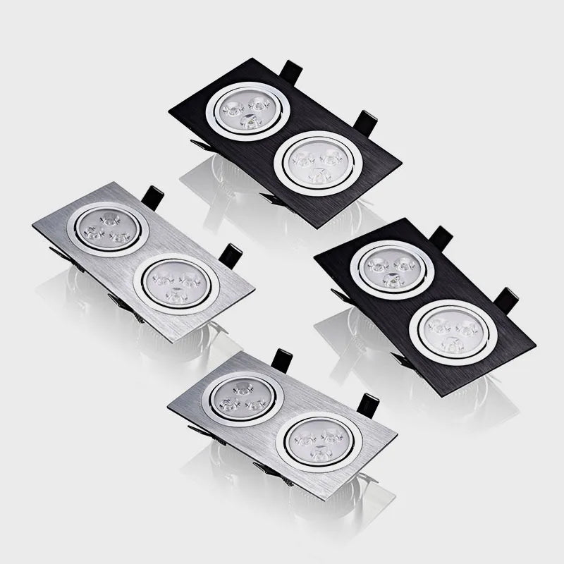 spots led encastrables carrés à intensité variable pour éclairage intérieur - vue 2 sur 7