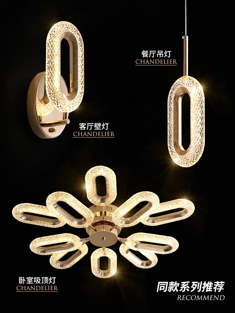 applique murale à led abat-jour diamant design moderne pour intérieur - vue 7 sur 8