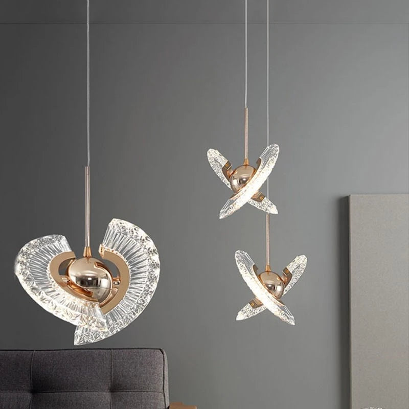 suspension nordique rotatif led multi-style rond - vue 2 sur 8