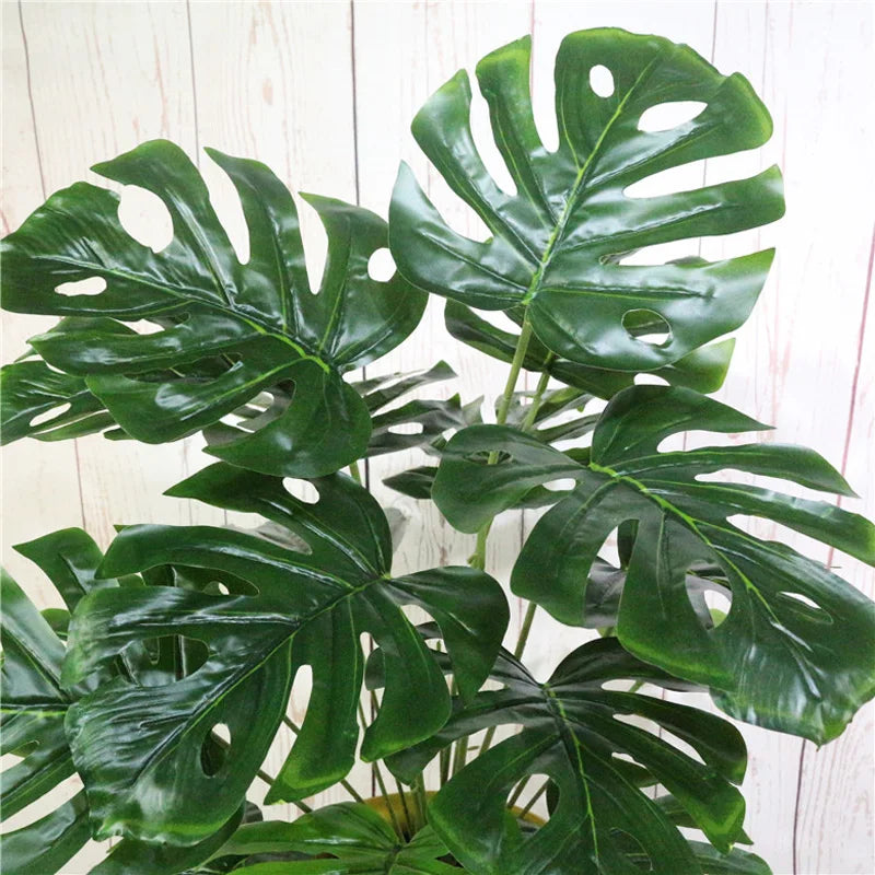 plantes artificielles tropicales monstera pour décoration intérieure - vue 3 sur 9