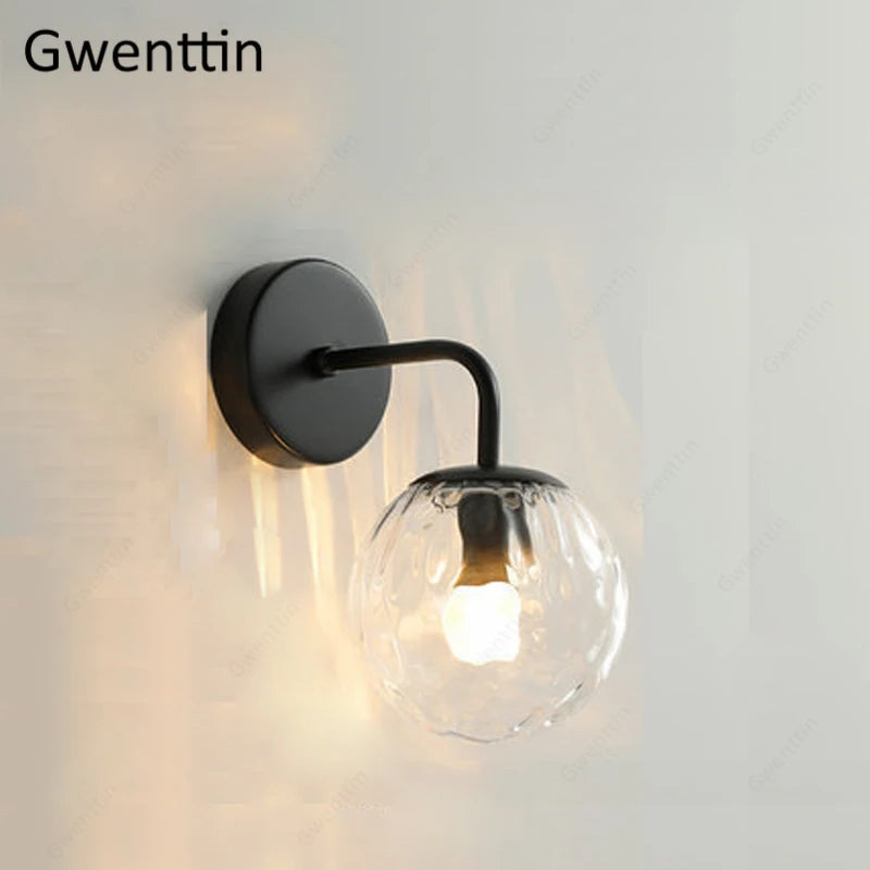 Wandleuchte aus Glas, wasserdicht, für moderne Innendekoration