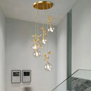 Moderne Glas-Pendelleuchte für elegantes Interieur