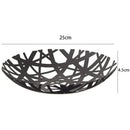 2498 Tower Fruit Bowl - Modern Kitchen Counter Basket Holder,Black