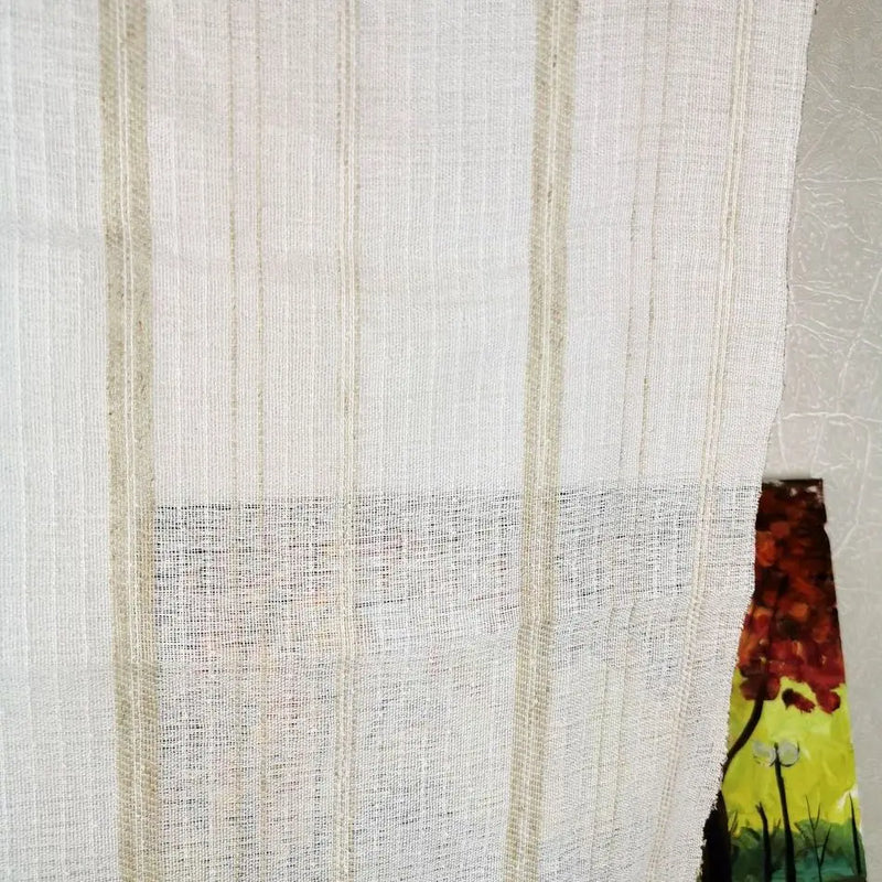 Rideau rayé style européen pour salon chambre intérieur