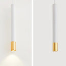 Suspension LED Nordique Dimmable Longue Tube Décoration Cylindre Tuyau Cuisine Salon