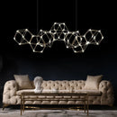 lustre nordique moderne de luxe led pour restaurant et boutique