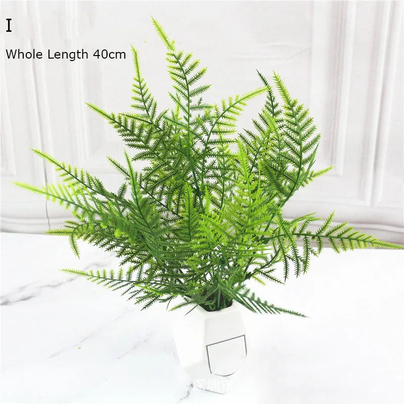 plante artificielle 7 branches pour décoration mariage et Noël - vue 8 sur 21