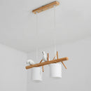 Nordique En Bois Massif PENDENTIF LED Lumière Salle à manger Plafond Lustre Chambre Salon Cuisine Éclairage Intérieur Luminaire