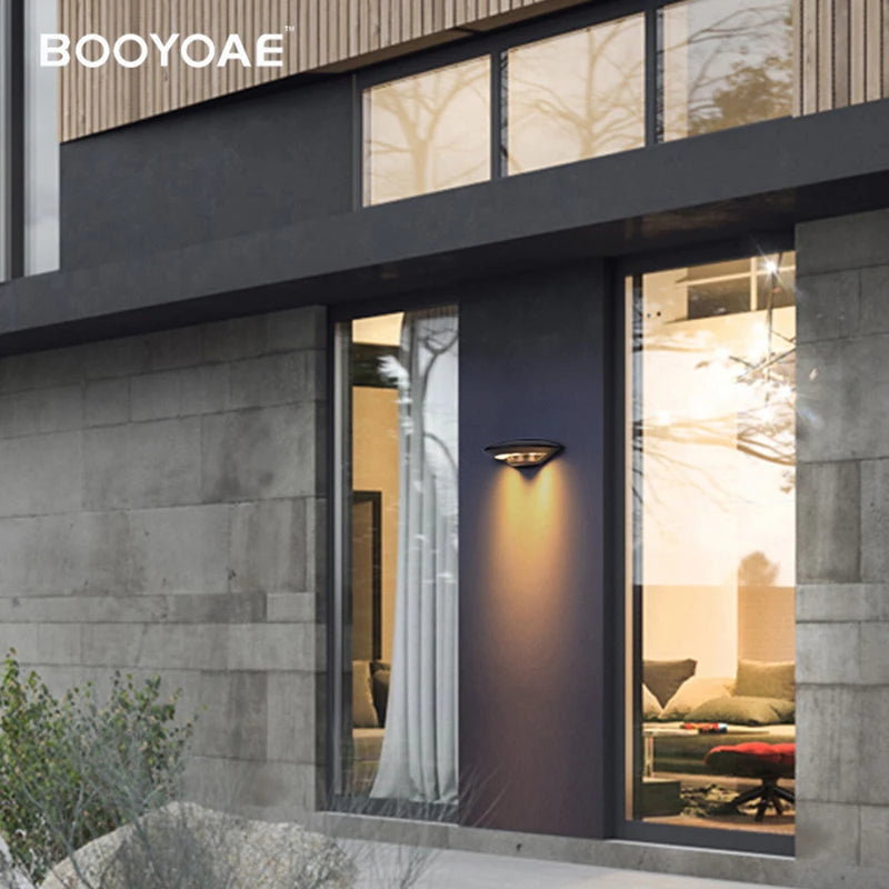 Lumières extérieures LED balcon éclairage mural hôtel paysage lampe terrasses jardins magasin allées porte poteaux UFO étanche applique murale - vue 4 sur 7