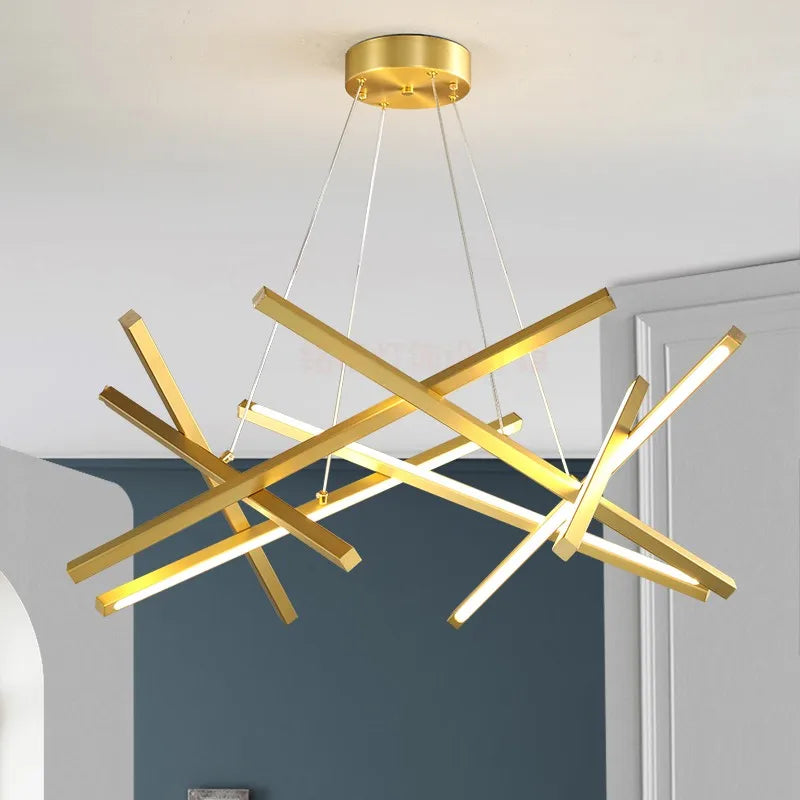 lustre led moderne design minimaliste pour intérieur élégant - vue 4 sur 10