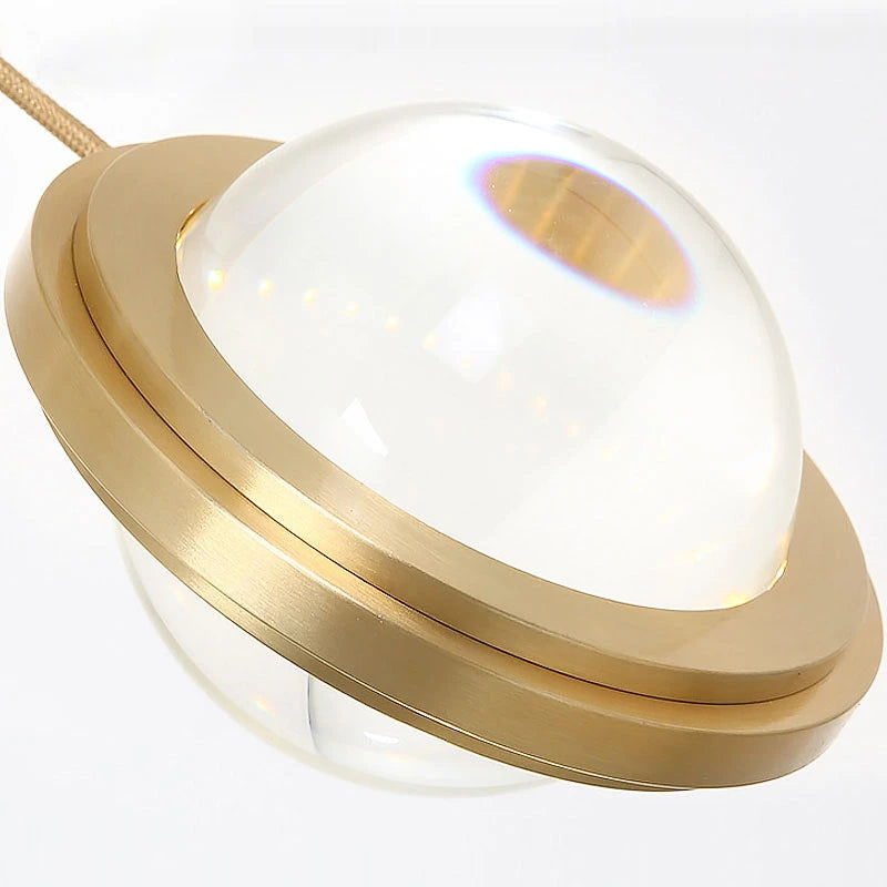 suspension moderne en cristal design luxe pour intérieur décoratif - vue 3 sur 12
