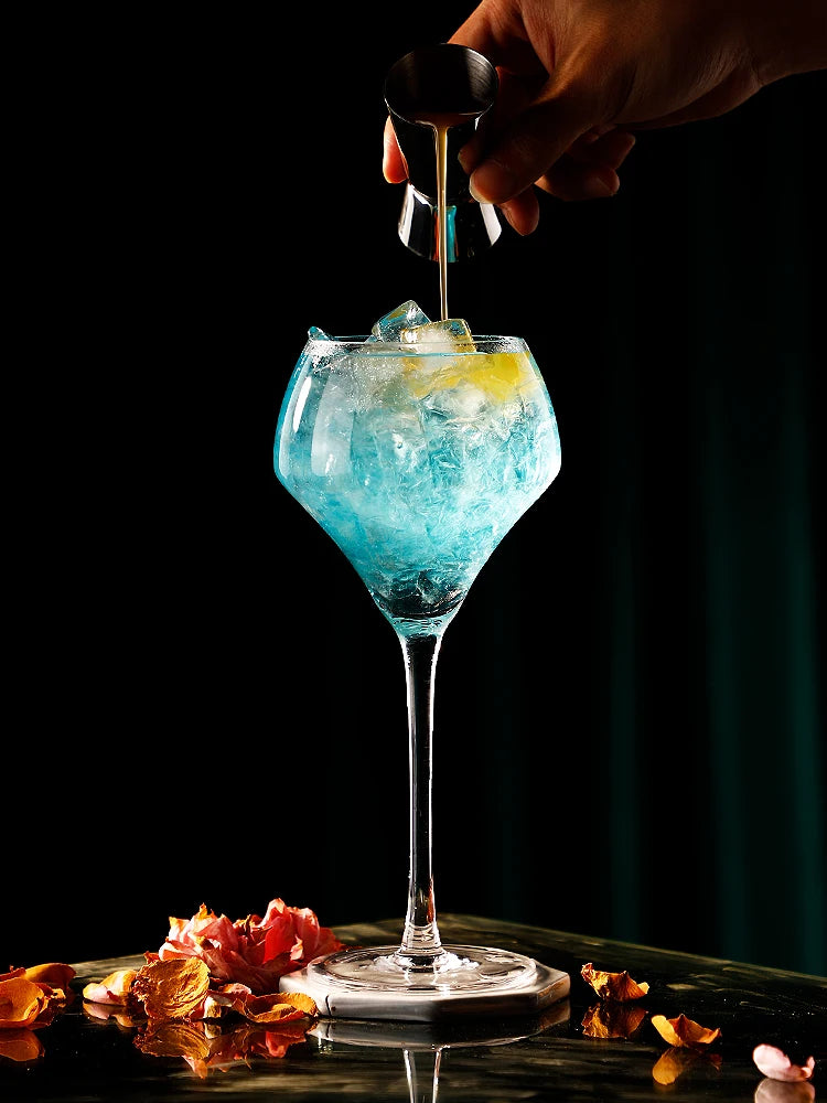 Verres à pied élégants style gin tonic cocktail - vue 5 sur 7