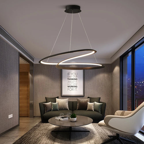 Moderne minimalistische Pendelleuchte für eine kreative Atmosphäre - vue 3 sur 5