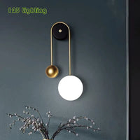 applique murale led nordique en métal pour intérieur moderne