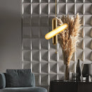 Postmoderner goldener Art-déco-Kronleuchter aus Eisen und Glas für Esszimmer