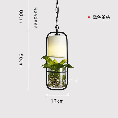 Industrielle Pendelleuchte aus Metall im modernen chinesischen Design