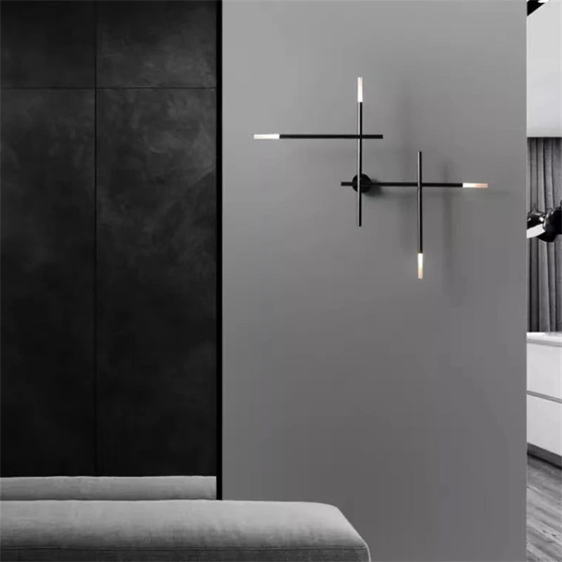 Wandleuchte aus Kupfer im minimalistischen Design für ein elegantes Interieur - vue 5 sur 8