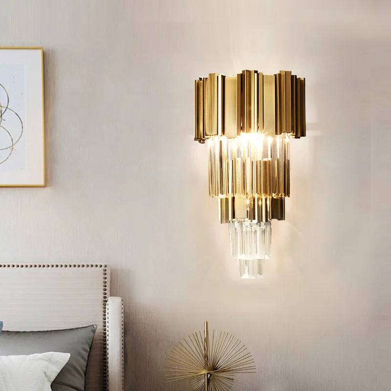 applique murale en cristal pour décor créatif rétro et moderne - vue 4 sur 20