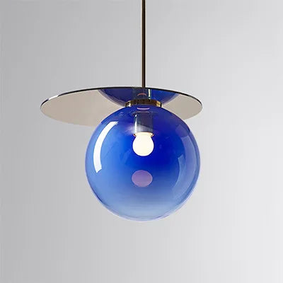 Moderne Pendelleuchte aus Glas mit nordischer LED-Beleuchtung