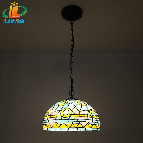 lustre tiffany rétro créatif style nordique pour café et bar