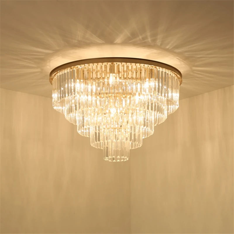 plafonnier moderne en cristal pour décoration élégante intérieure - vue 5 sur 7